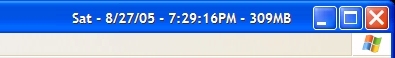 TitleBarClock Pro Screenshot